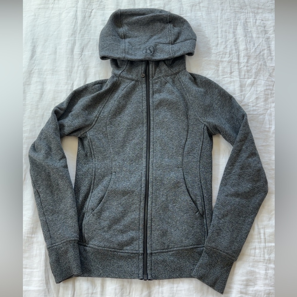 Lululemon Athletica Charcoal Zip-Up Scuba Jacket
